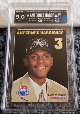 Hoops Draft Pick Redemption 1993-94 #LP3 Anfernee Hardaway Rookie RC HGA 9 como nuevo Foto 1 de 2