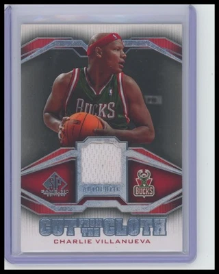 2007-08 SP Game Used #CC-CR Charlie Villanueva Cut from the Cloth - Image 1 of 2
