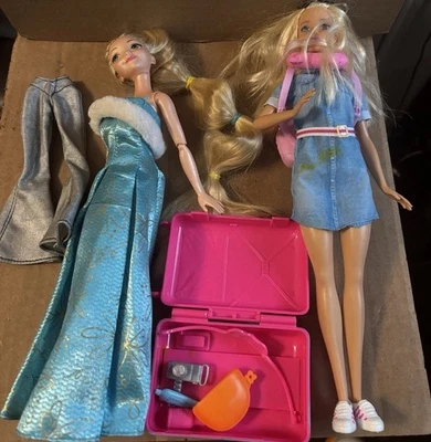 MATTEL BARBIE DREAMHOUSE AVENTURAS MUÑECA DE VIAJE Y Vestido Azul Ivey Barbie Acceso Foto 1 de 4