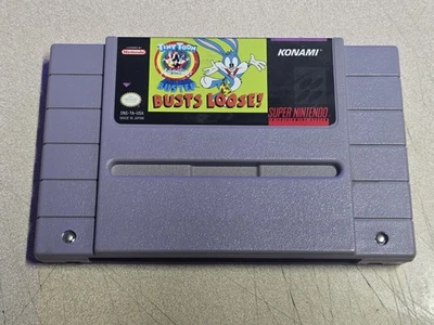Tiny Toon Adventures Buster Busts Loose (Super Nintendo SNES) TESTED & CLEAN! - Image 1 of 3