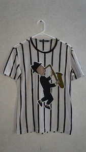 Dolce & Gabbana T-Shirt gestreift Jazz Musiker IT 46 (S/M) - Bild 1 von 10