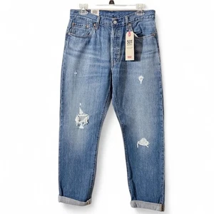 Levi's 501 Original Women's High Rise Straight Leg Button Fly Denim Jeans 29x30 - Picture 1 of 8