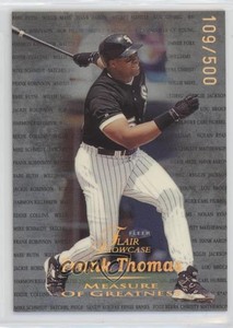 1999 Flair Showcase Measure of Greatness /500 Frank Thomas #15MG HOF