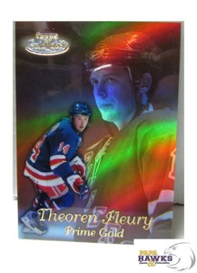 1999-00 Topps Gold Label THEO FLEURY Prime Gold New York Rangers #PG3