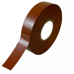 5x Carretes de cinta de PVC MARRÓN, ignífugo, 0,15 mm x 19 mm x 20 m, 600 V 80 ° C BS3924 - Imagen 1 de 1