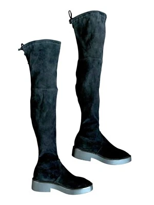 Stuart Weitzman Over-The-Knee Black Suede Boots Women 5 - Image 1 of 4