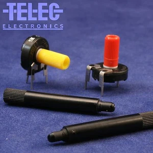 2 PCS. Piher Potentiometer PT15 Shaft 38mm BLACK - Picture 1 of 1