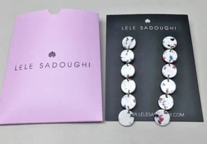 Lele Sadoughi Circle Confetti Garland Earrings New Summer Popsugar $98 - Picture 1 of 1