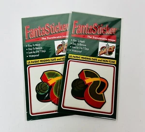 Seattle Supersonics Sonics Fanta Sticker Temporary Tattoos 1997 SEALED Lot of 2 - Picture 1 of 6