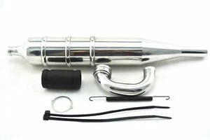 RC Boat Nitro Engine Exhaust pipe tuned for kyosho HSP HPI 1set silver 21-28th - Picture 1 of 2