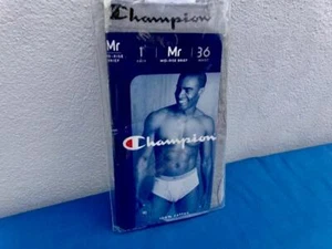CHAMPION 2002 GRAY RIBBED COTTON MID-RISE BRIEFS UNDERWEAR SIZE 36 BRAND NEW - Picture 1 of 7