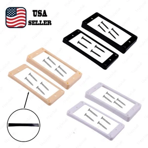Neck & Bridge Humbucker Pickup Ring Pickup Mounting Frame Curved Bottom For LP - Picture 1 of 13