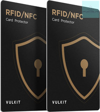 VULKIT RFID/NFC Blocking Cards - 2 Pack, Ultra Thin Credit Card Protector, Cards