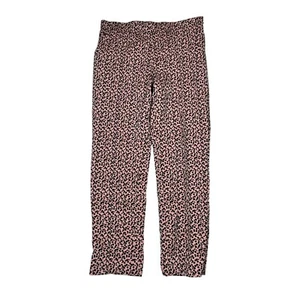 Akris Punto Franca Luna Mini Dot Jacquard Straight Ankle Dress Pants Pink 10 - Picture 1 of 8