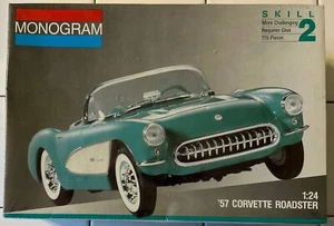 Monogram 2924 1957 Chevy Corvette Convertible 1/24 Model Kit New Sealed - Picture 1 of 7