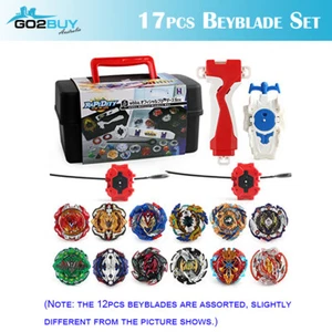 17Pcs Assorted Beyblade BURST Launcher Battling Box Set Spinning Tops Blade Kit - Picture 1 of 7
