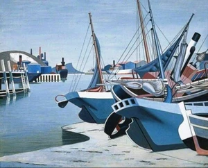 Slump : Edward Wadsworth : 1935 : Art Print - Picture 1 of 2