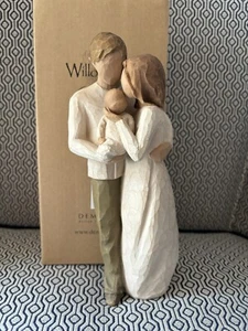Willow Tree Figurine Our Gift Couple with Baby, Baby Shower, Newborn NEW in BOX - Picture 1 of 5