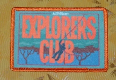👀🕹 ~ Atari Video Game Vintage 80's Activision Patch - Pitfall! Explorers Club