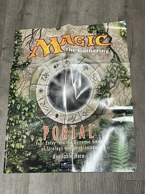 Rare - MTG Portal Poster for retailers 1997 Magic the Gathering 22"x28" FOLDED - Image 1 of 4