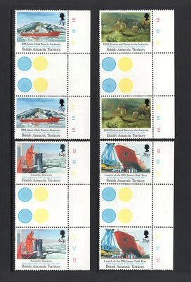 M5355 Territorio Antártico Británico 1991 SG204/7 - Pares de placas de canal de Faraday Foto 1 de 2