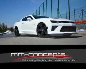 CUP Seitenschweller Ansätze SCHWARZ für Chevrolet Camaro 6TH PH I 2SS US Skirts - Imagen 1 de 7