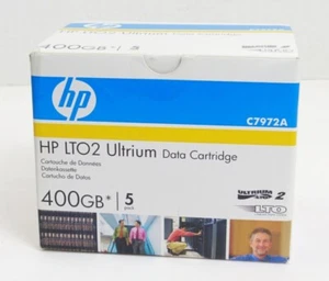 Nuevo paquete de 5 cartucho de datos 400 GB HP LTO2 Ultrium C7972A - Imagen 1 de 3