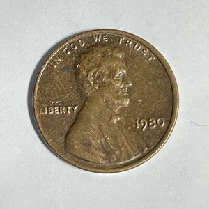 1980 Lincoln Cent | 1980 Penny | ERRORS | 1980 No Mint Mark | Error Coin | - Bild 1 von 9