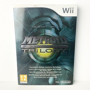 Metroid Prime Trilogy + Manual - Nintendo Wii - Tested & Working