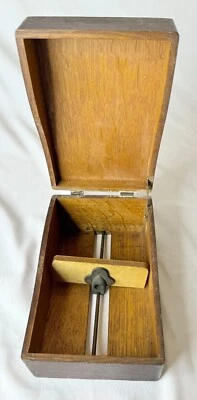 VTG Yawman & Erbe USA  Wooden Home or Commercial File Box Index Cards Recipes - Image 1 of 4