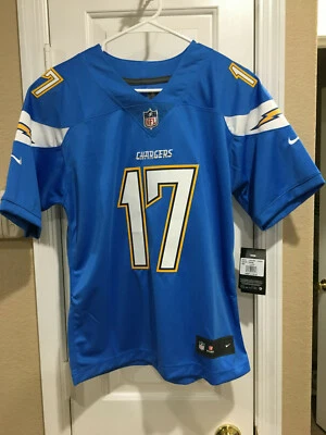 Футболка Philip Rivers Chargers с нашивками игроков Nike NFL молодежная L рекомендуемая розничная цена производителя 110 долл. США - Изображение 1 из 4