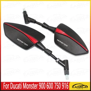 Per Ducati Monster 900 600 750 916 Accessori Specchio Retrovisore Alluminio - Foto 1 di 8