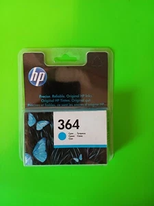 New/Sealed- HP 364 Cyan Cartridge - Genuine - Best use: sep 2013 - Afbeelding 1 van 3