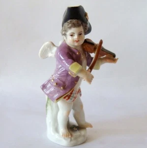 Meissen kleine verkleidete Amorette als Geiger Entw. Victor Acier / CU 114(31) - Bild 1 von 8