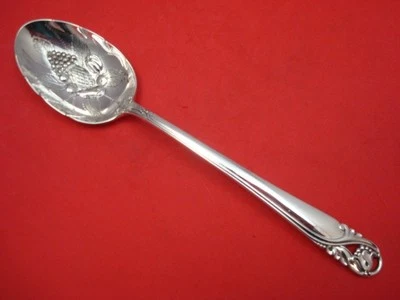Spring Glory by International Sterling Berry Spoon Hand Chased Bowl 8750 - Image 1 of 3