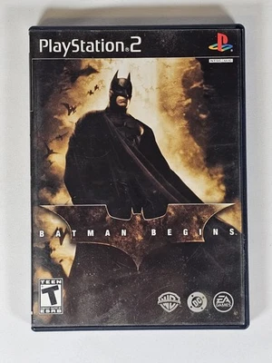 PS2 Batman Begins (Sony PlayStation 2, 2005) No Manual Tested Working Resurfaced - Image 1 of 4