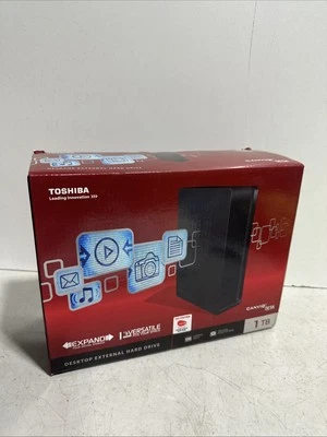 TOSHIBA Canvio Desk 1TB USB 3.0 Desktop External Hard Drive HDWC110XK3J1 - Image 1 of 4