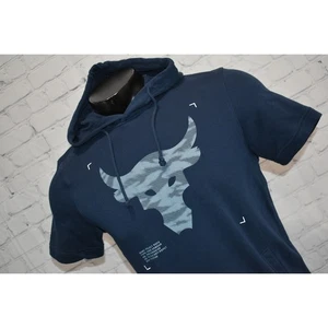 Sudadera con Capucha Under Armour Pullover Hombres Talla Pequeña Manga Corta Dwayne The Rock Johnson - Imagen 1 de 8