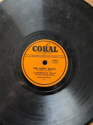 Lot of 9 : misc. 78 RPM records Lawrence Welk, Jerry Byrd, Charles Hart & more - Image 1 of 4