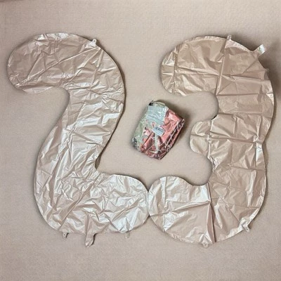 40” 23rd Birthday Foil Balloon Set - Rose Gold/ Pink Color Scheme - Image 1 of 4