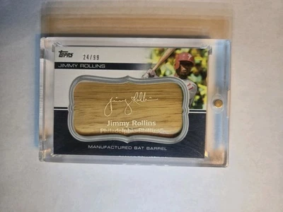 🔥#'d 24/99🔥2010 Topps Jimmy Rollins Bat Barrel #MBB-11 - Image 1 of 2