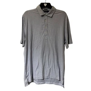 Polo Golf Ralph Lauren Shirt Mens Large Blue Striped Stretch Lisle Cotton Light - Picture 1 of 14
