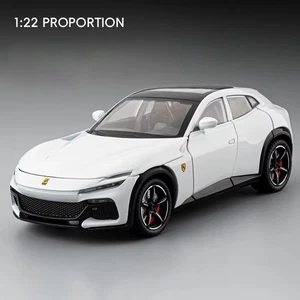 1:24 FERRARI Purosangue Alloy Diecast Racing Car Model Sound/Light Toy Gift NEW - Picture 1 of 5