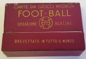 Cartes À Jouer Mignon Football Création Bertino Années '40 Coffret Violet - Picture 1 of 2