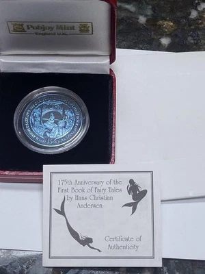 2010 TITANIUM British Virgin Islands $5 Hans Christian Anderson 175th Ann Coin - Image 1 of 4