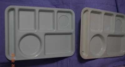 2  Vintage Arrowhead Melamine Cafeteria Divided Tray 1400A - Image 1 of 2