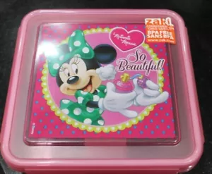 NEW ZAK DISNEY MINNIE MOUSE PLASTIC LUNCH SANDWICH CONTAINER BOX - Picture 1 of 1