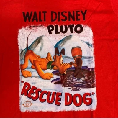 Camiseta Disney Treasures From The Vault Walt Disney Pluto Rescate Dog Mujeres Plus 2XL Foto 1 de 4