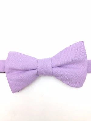 $100 Alfani Mens Solid Purple Tuxedo Formal Bow Tie Classic Adjustable Bowtie - Image 1 of 4