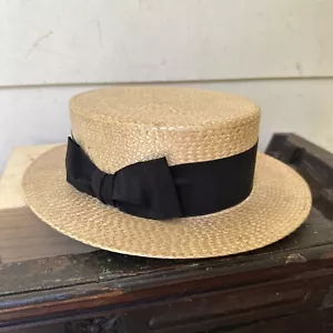 Original Old Bon Ton Ivy Boater Hat from John Martin Co Adelaide Near Mint 1920s - Picture 1 of 9
